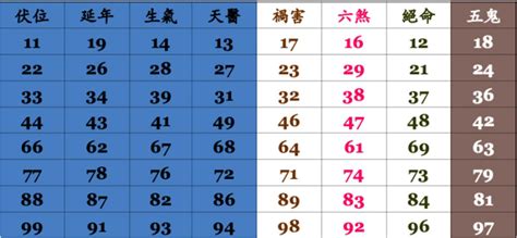 生氣天醫延年組合|易經數字DNA解析